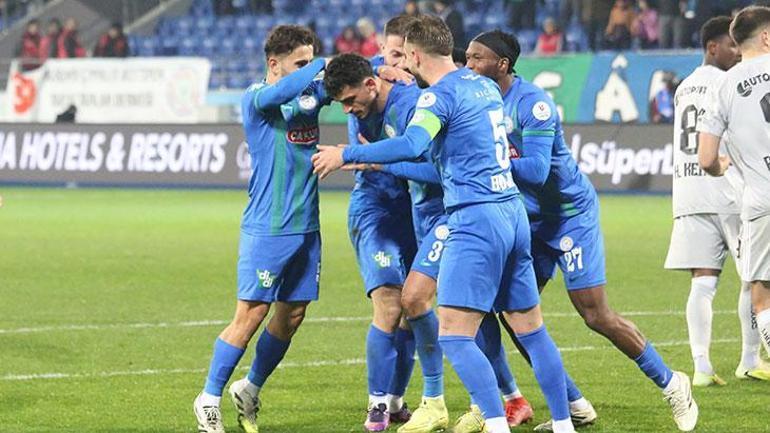 Rizenin 8 maçlık galibiyet hasreti dindi... Çaykur Rizespor - Kocaelispor maç sonucu 2-0
