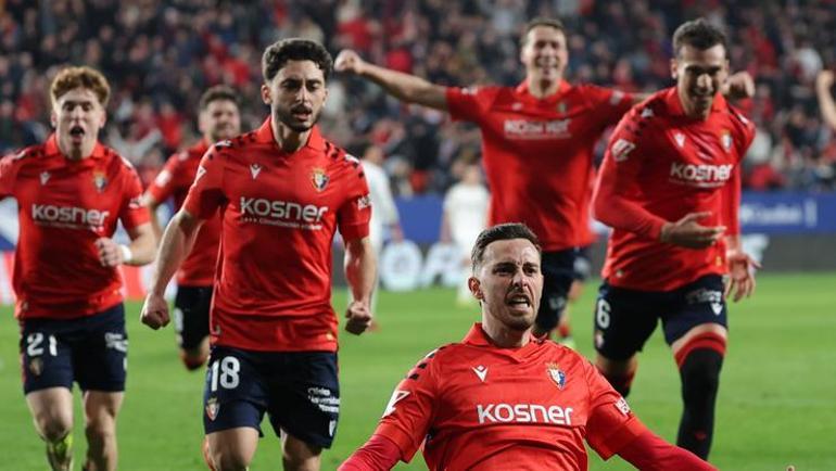 Real Madrid son dakikada yıkıldı Osasuna - Real Madrid maçı sonucu: 2-1