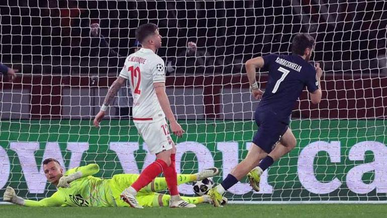 Devler Liginde son şampiyon PSG son 16da... Paris Saint-Germain - Monaco maç sonucu 2-2