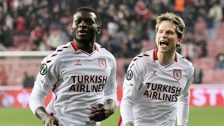 Samsunsporun yıldızı Marius Mouandilmadji durdurulamıyor Avrupa golcüsü yine sahnede