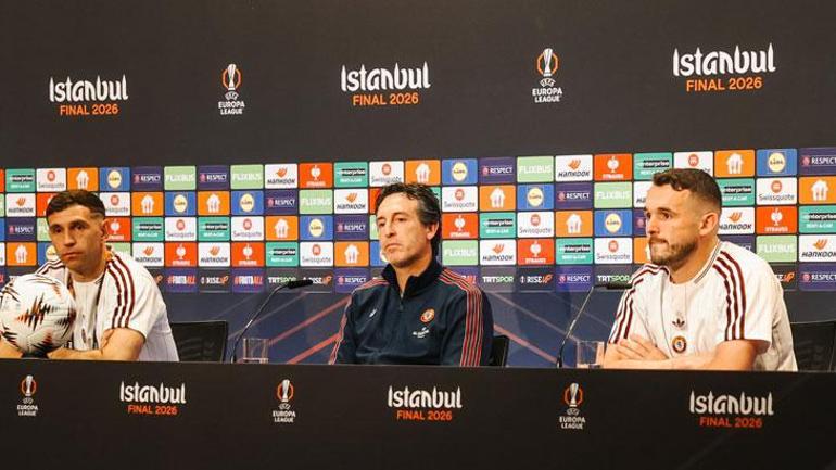 Aston Villa olarak buradayız Unai Emery 5. UEFA Avrupa Ligi kupasını İstanbulda kaldırmak istiyor