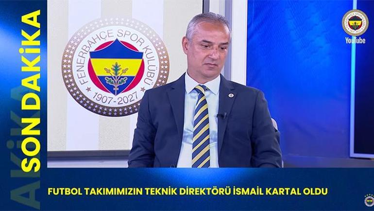 Resmi açıklama geldi Fenerbahçenin yeni teknik direktörü İsmail Kartal