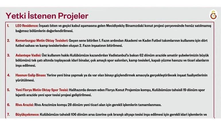 Galatasaraydan 250 milyon dolarlık yatırım Dursun Özbek tek tek projeleri açıkladı