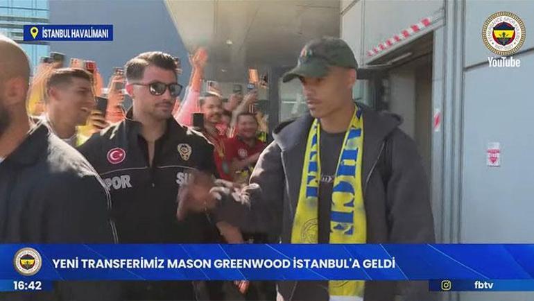 Bu sevginin karşılığını vereceğim Fenerbahçe, Mason Greenwooda kavuştu Binlerce taraftar havalimanına akın etti