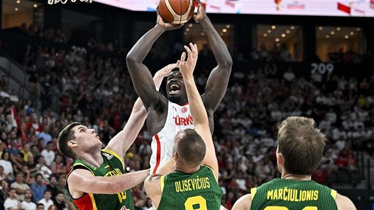 12 Dev Adamdan 28 sayı fark Dünya Kupası elemelerinde 7de 7 yaptık... (ÖZET) Türkiye - Litvanya maç sonucu 94-66