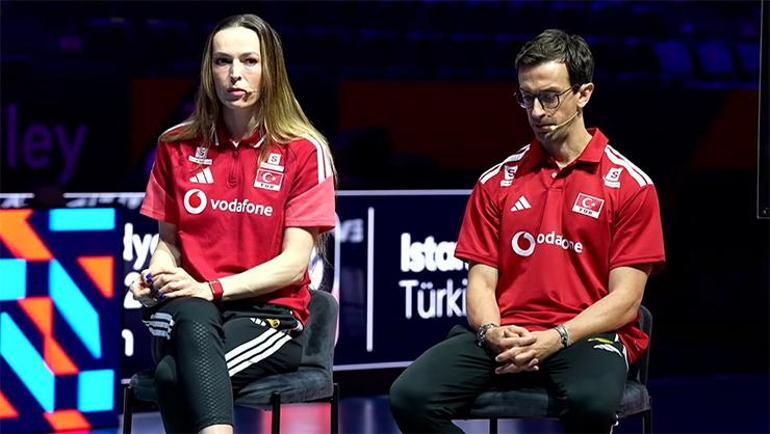 Santarelli ve Eda Erdemden Sırbistan mesajı Filenin Sultanlarının yarı final maçı öncesi...